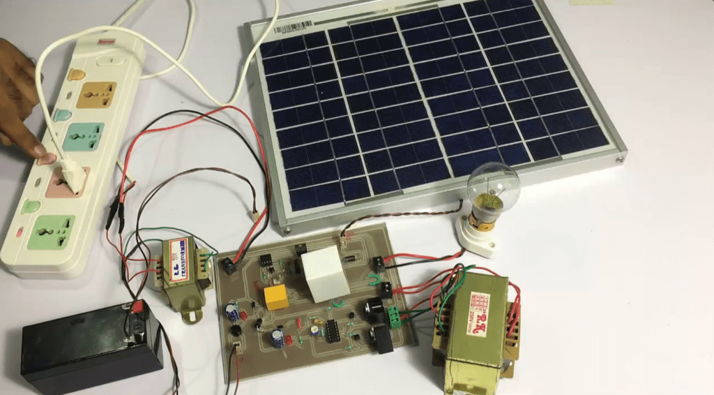 Solar panel with charge system